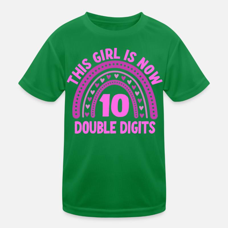 Fille du 10e anniversaire T-shirt sport Enfant