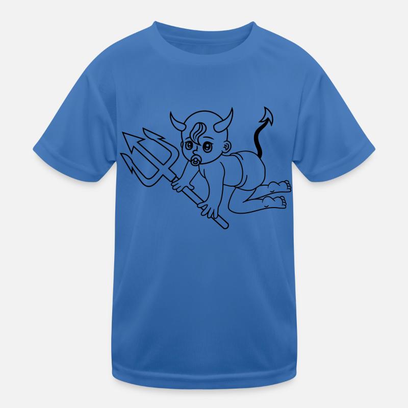 evil devil demon hell devil satan crawling pacifie Kids Functional T-Shirt