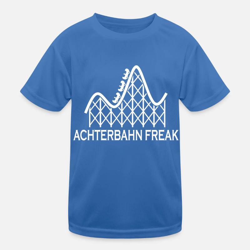 Rollercoaster Achterbahn - Kinder Funktions-T-Shirt - Königsblau
