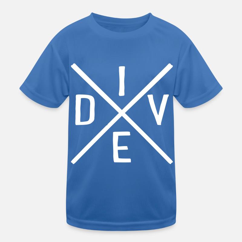 Plongée - T-shirt sport Enfant - bleu roi