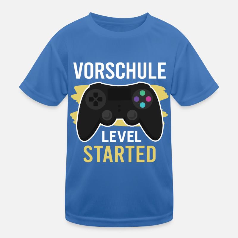 Vorschule Level Started - Kinder Funktions-T-Shirt - Königsblau