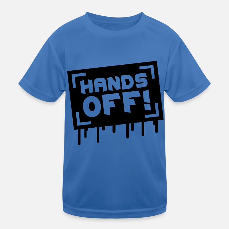 Hands Off Graffiti Kinder Funktions-T-Shirt