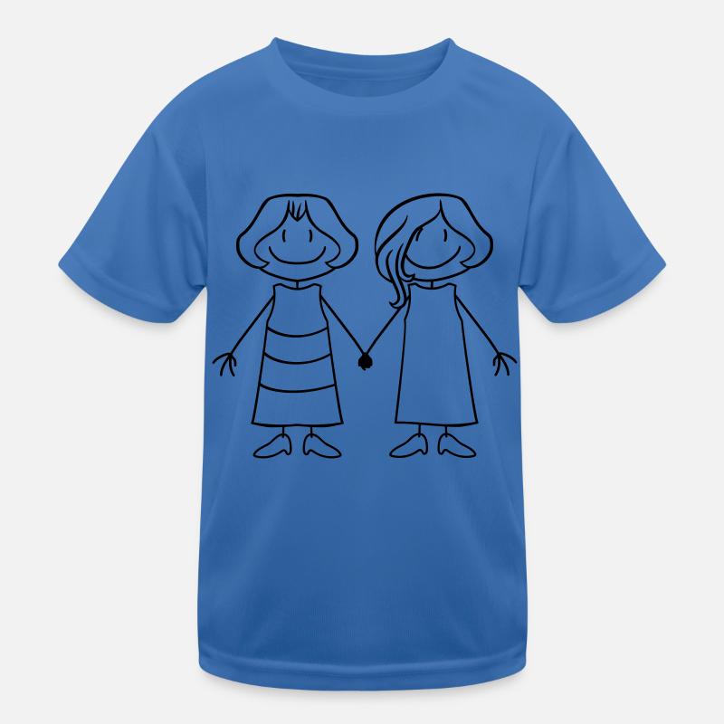 équipe copine 2 amis sœurs frères les T-shirt sport Enfant