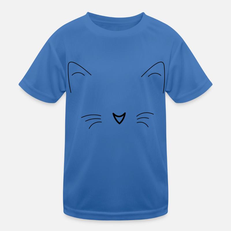 Katzengesicht Kinder Funktions-T-Shirt