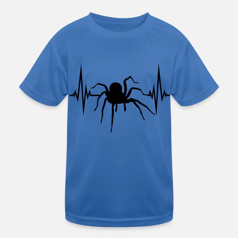 Frequency pulse heartbeat spider birdspider design Kids Functional T-Shirt