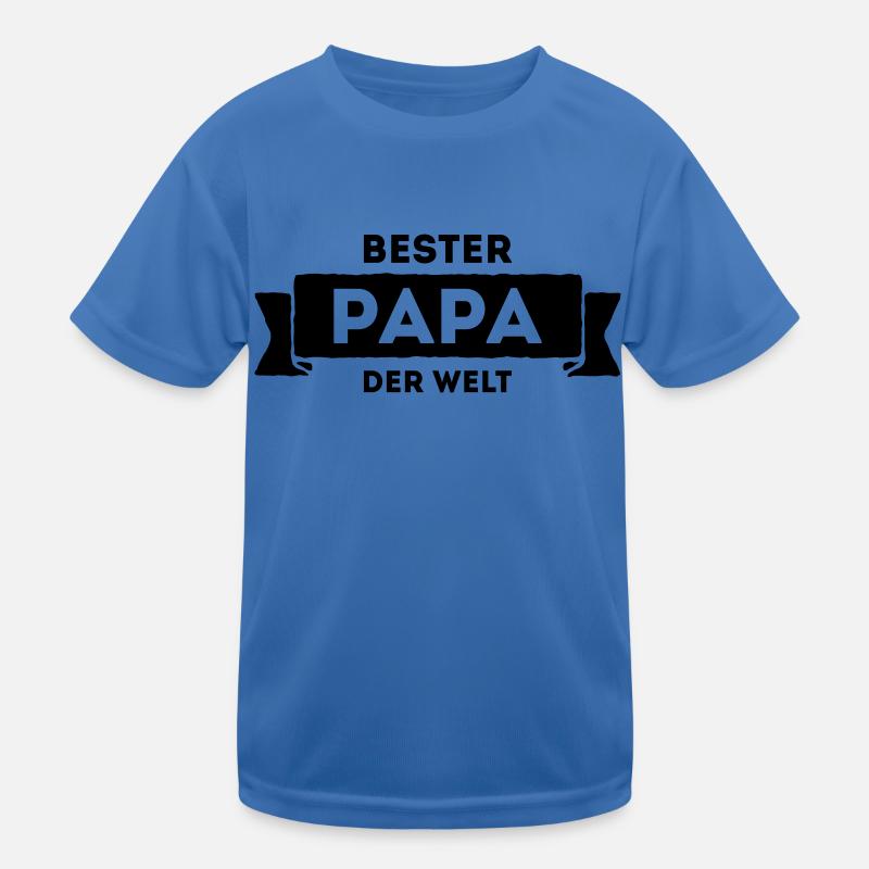 Bester Papa der Welt Kinder Funktions-T-Shirt