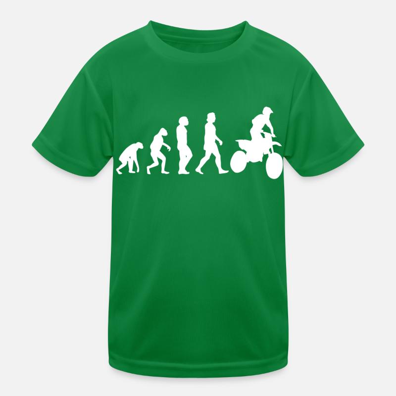 Motorrad Motorradfahrer Evolution Motorcross Biker Kinder Funktions-T-Shirt