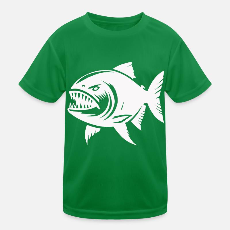 piranha Kinder Funktions-T-Shirt
