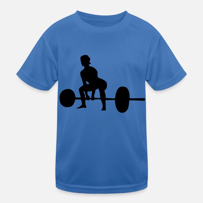 frau gewichte Kinder Funktions-T-Shirt