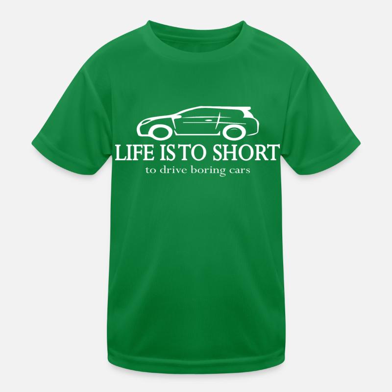 Car Auto Kids Functional T-Shirt