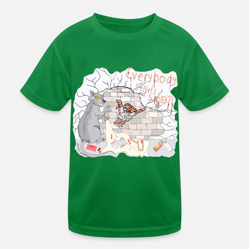 Ratte Sprühend, Zombie, Cybus, Shacka, Comic Kinder Funktions-T-Shirt