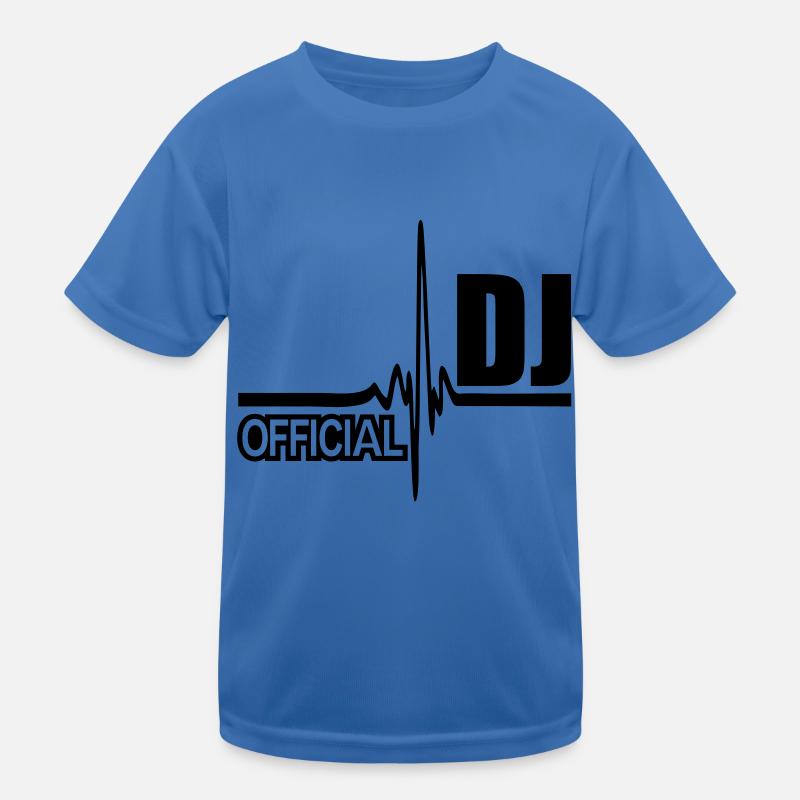 official dj - Kinder Funktions-T-Shirt - Königsblau