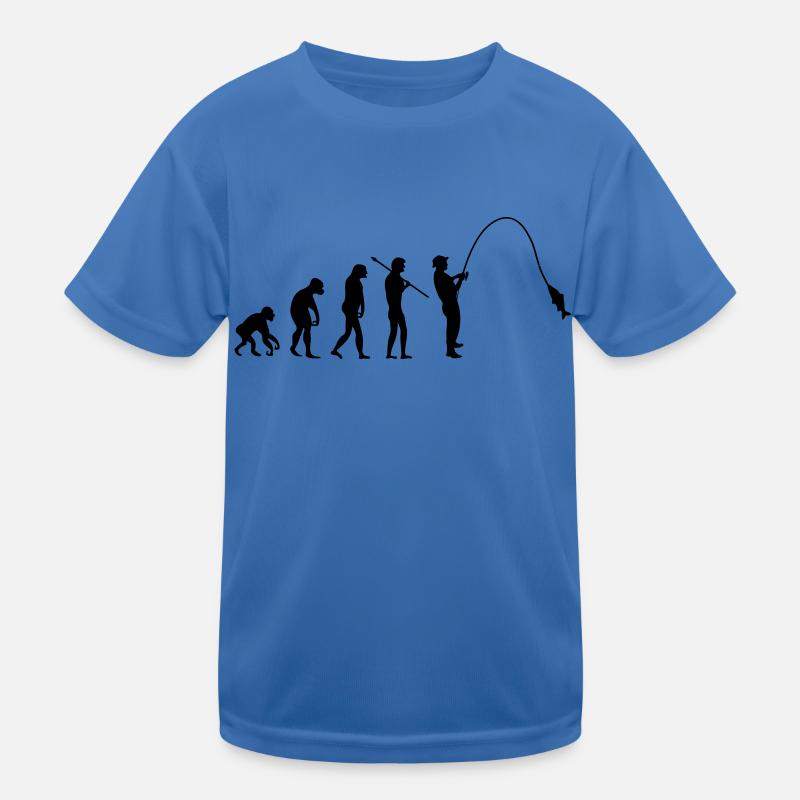 fishing_evolution_001 Kinder Funktions-T-Shirt
