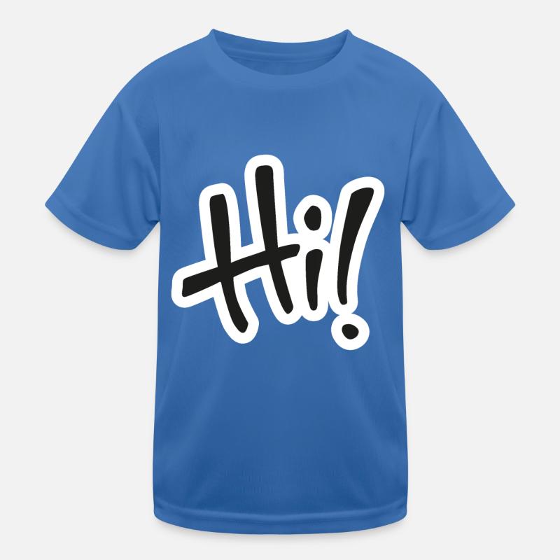 Hallo! Text Kinder Funktions-T-Shirt