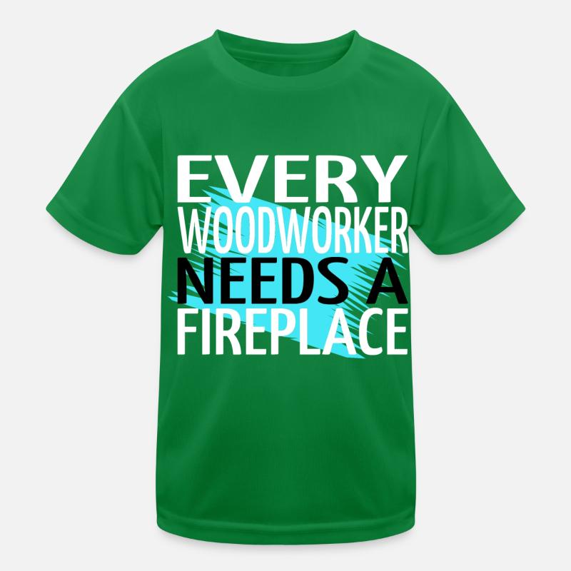 carpentry funny apprentice tree feller Kids Functional T-Shirt