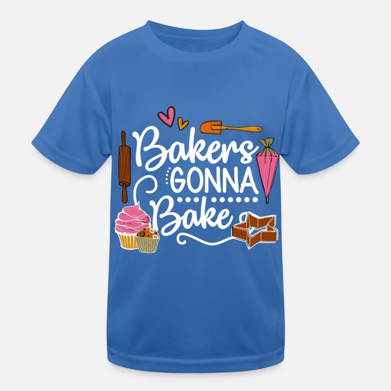 Baking Baker Baker Bakery Confectionery Cake Kids Functional T-Shirt