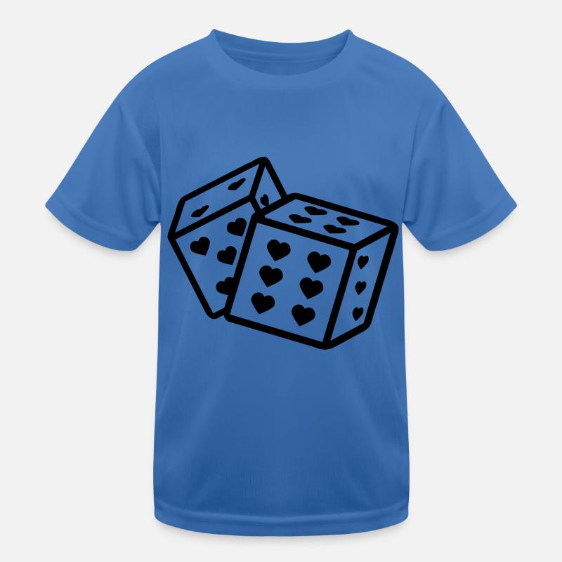 Dice with Heart Heart Dice Player Kids Functional T-Shirt