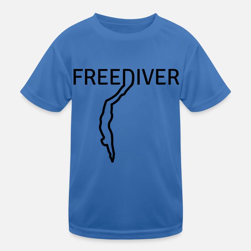 Freediver - Kinder Funktions-T-Shirt - Königsblau