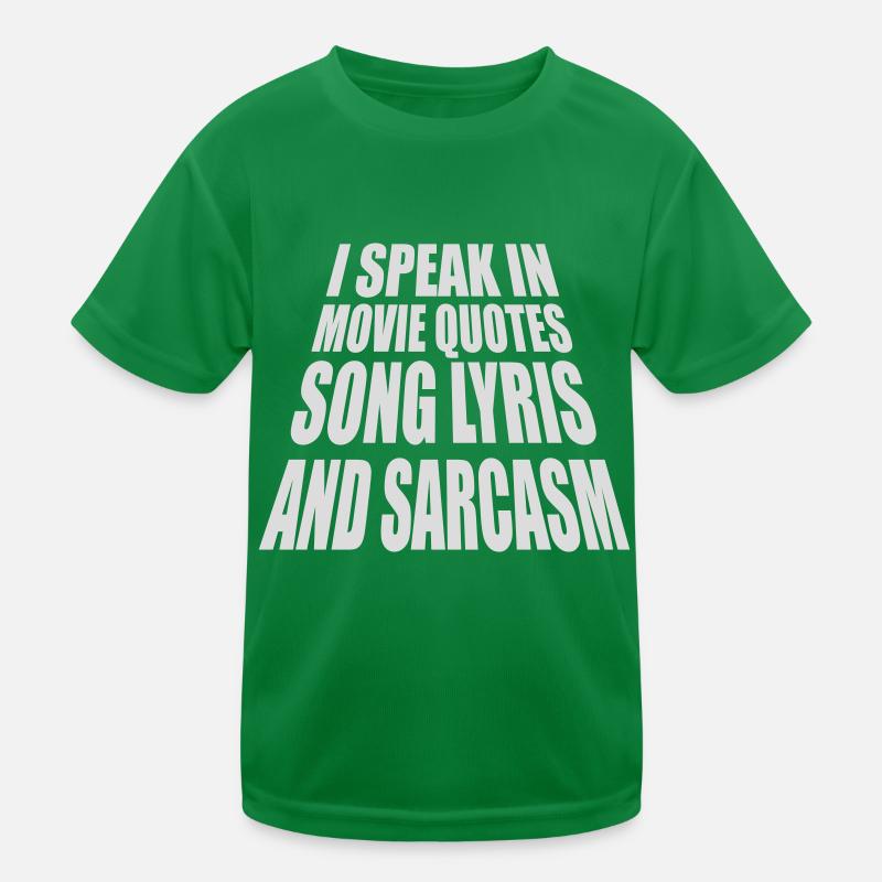 speak lyrics and sarcasm Kids Functional T-Shirt