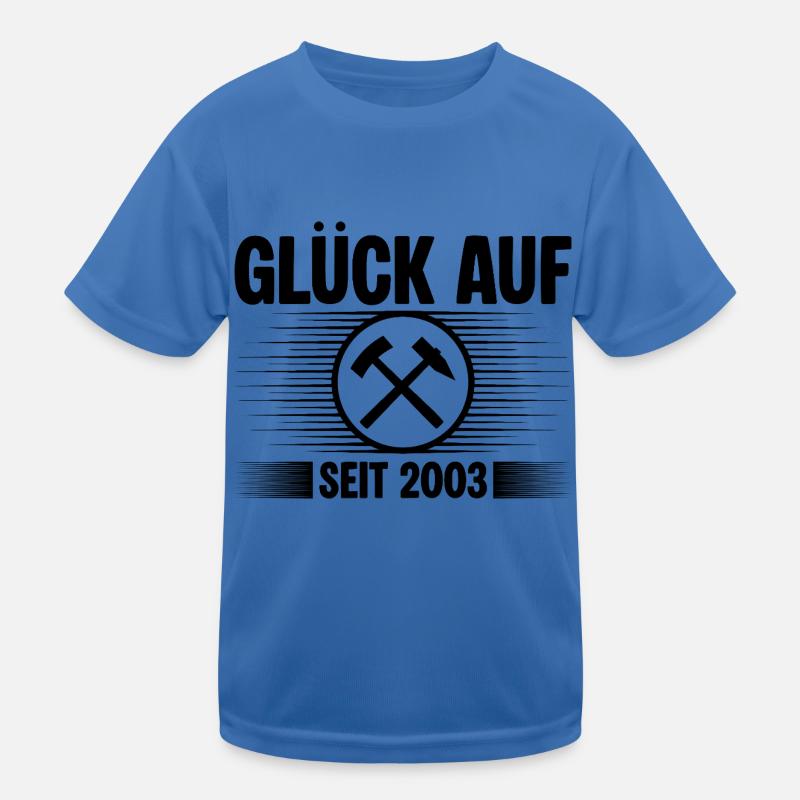 Glueck auf seit 2003 Kinder Funktions-T-Shirt