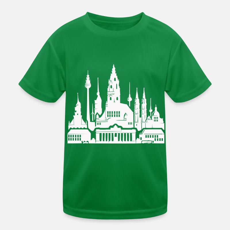 leipzig skyline Kinder Funktions-T-Shirt