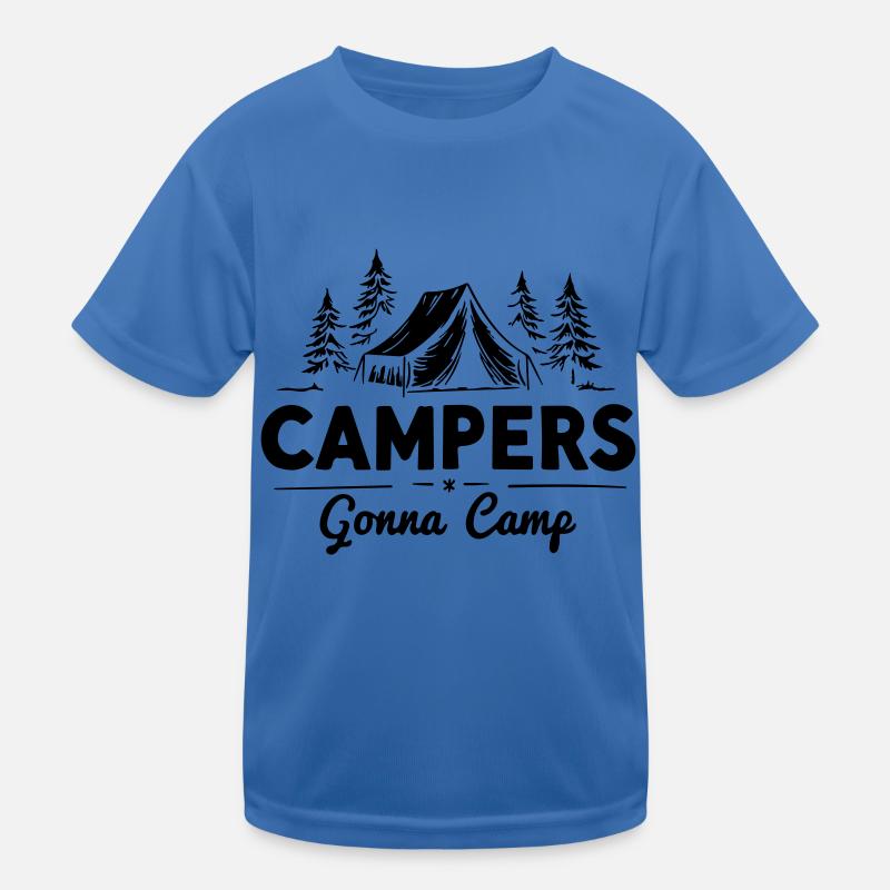 Camper werden campen Kinder Funktions-T-Shirt