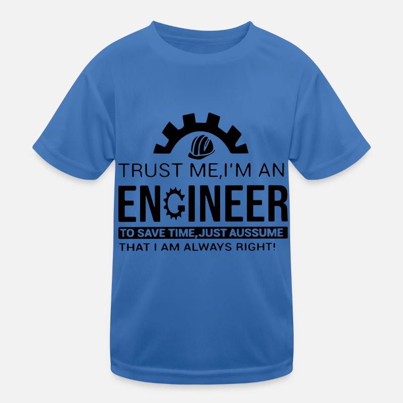 trust me, I'm an engineer Kids Functional T-Shirt