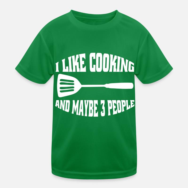 Cooking Baker Chef Funny Gift Hobby Chef Kids Functional T-Shirt