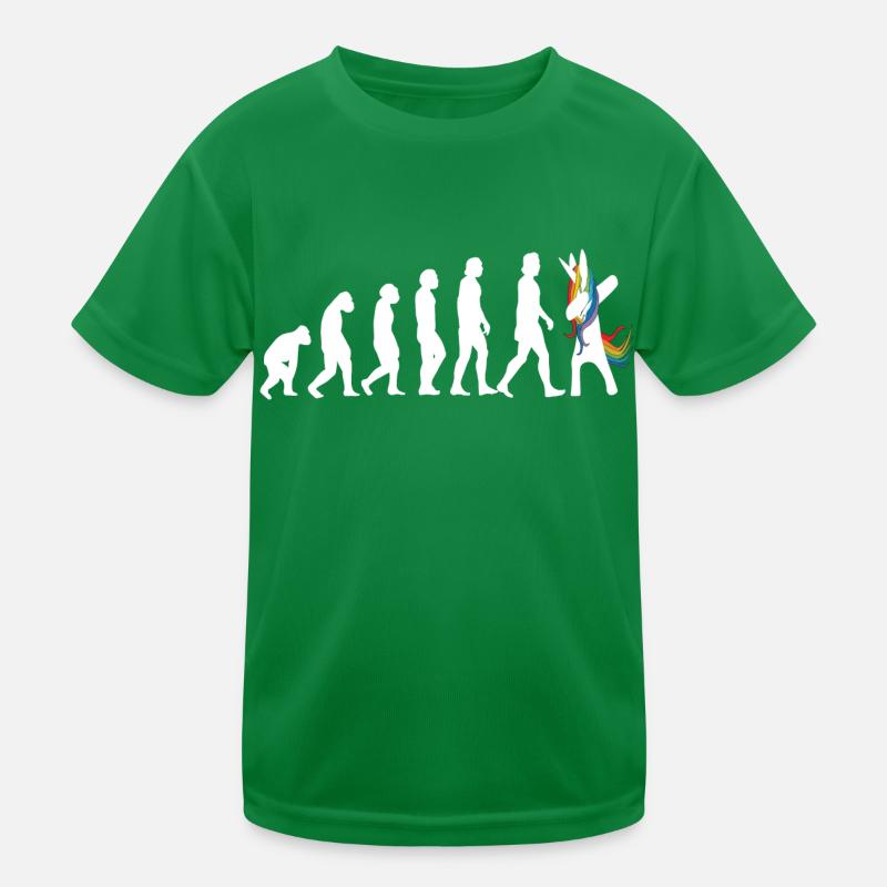 Evolution Einhorn das ist die Geschichte Kinder Funktions-T-Shirt