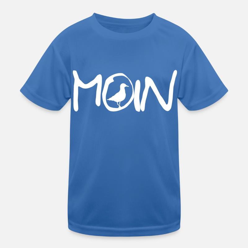 Moin mit Möwe Kinder Funktions-T-Shirt