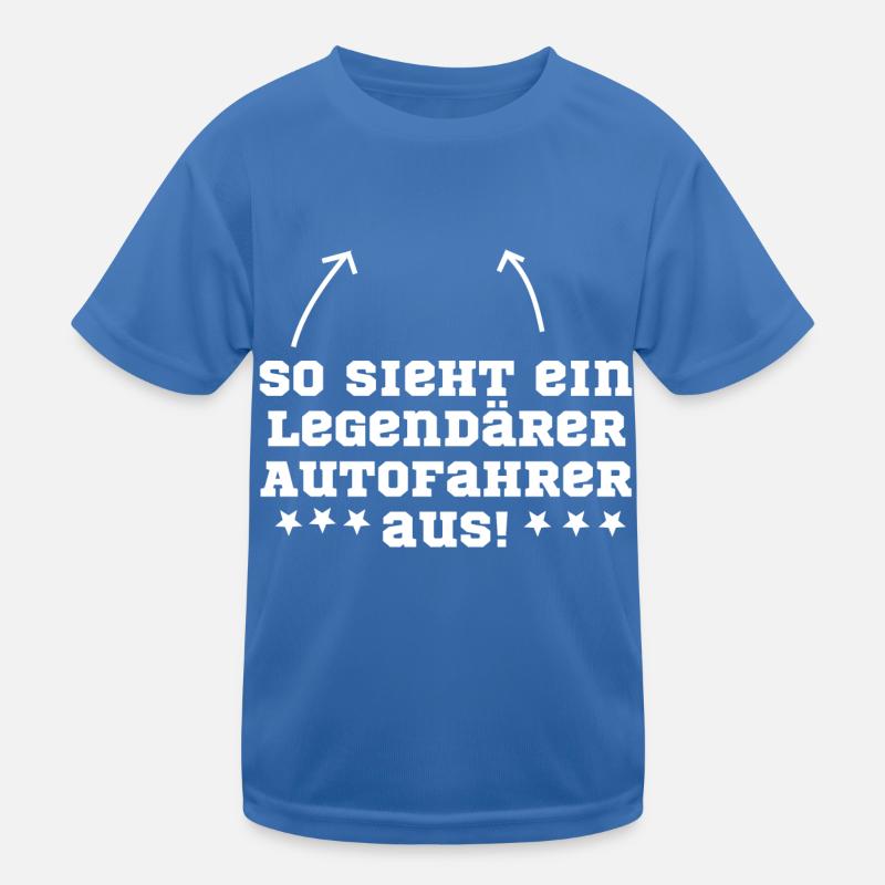 Autofahrer Auto Kinder Funktions-T-Shirt