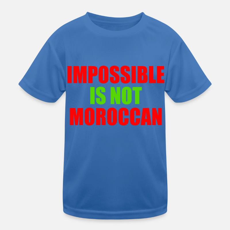 impossible is not moroccan - maroc T-shirt sport Enfant