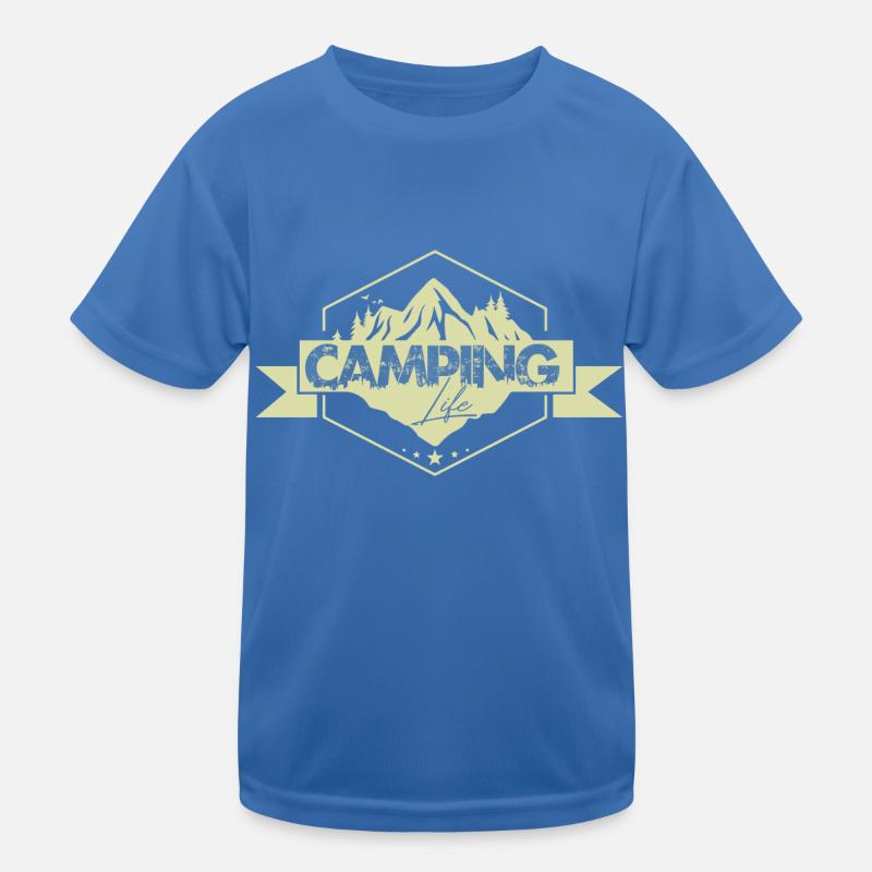 Camping Leben Kinder Funktions-T-Shirt