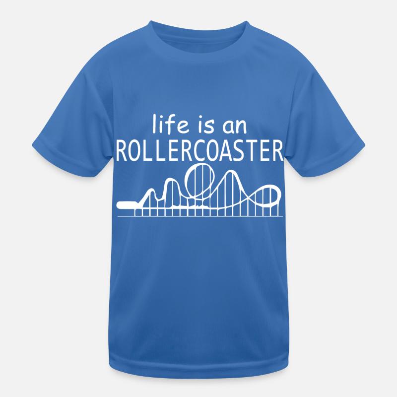 Rollercoaster Achterbahn Kinder Funktions-T-Shirt