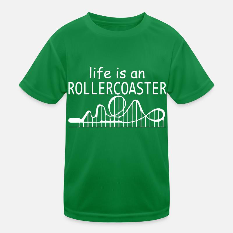 Rollercoaster montagnes russes T-shirt sport Enfant