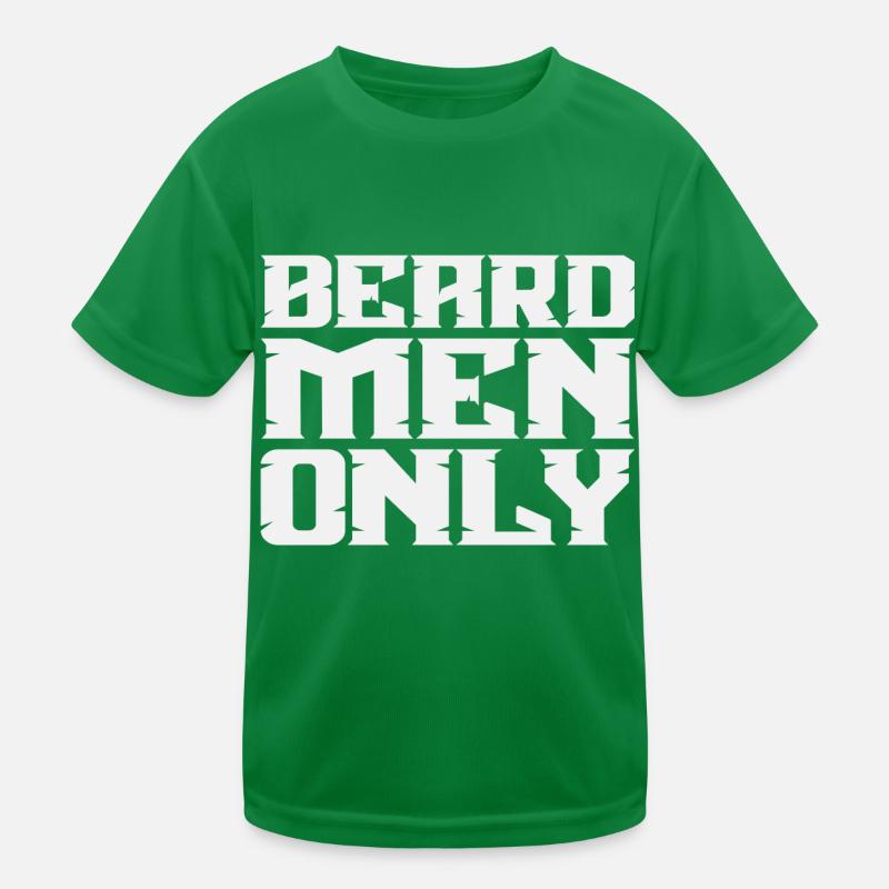 Beard Men Only Kinder Funktions-T-Shirt