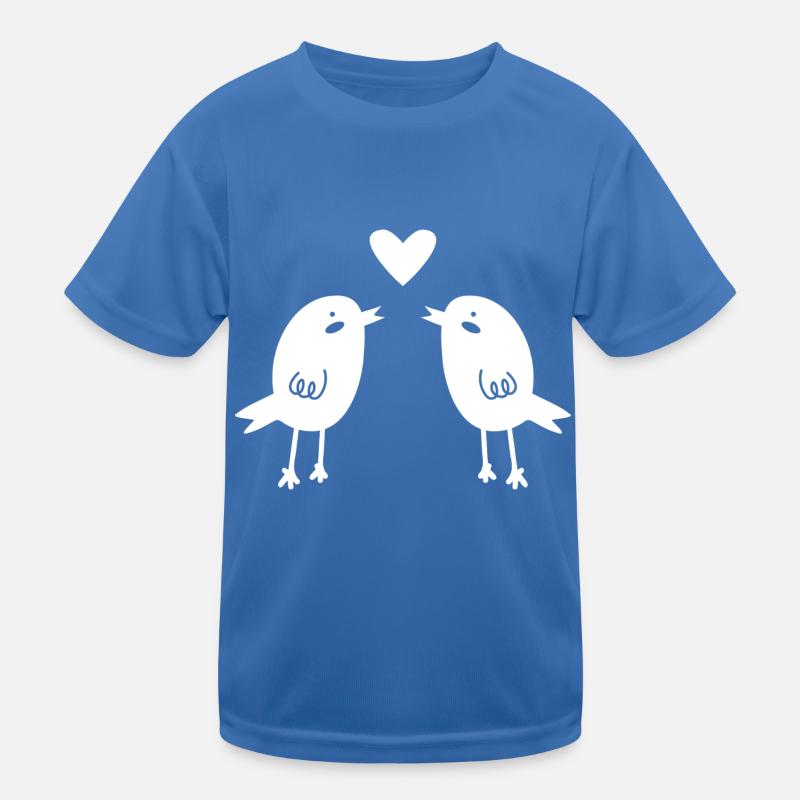 Vögel Kinder Funktions-T-Shirt