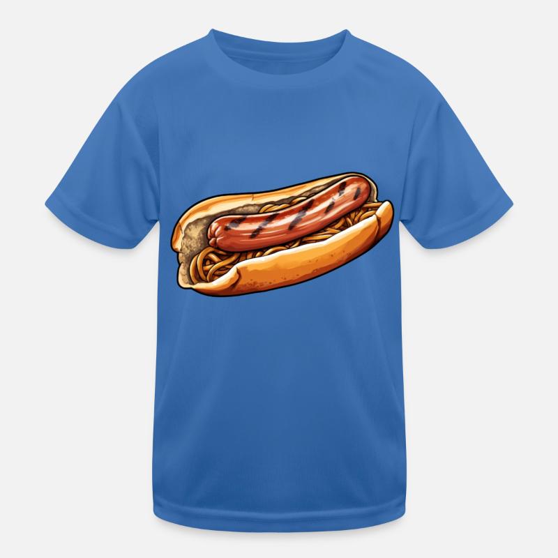 Bratwurst in a bun Kids Functional T-Shirt