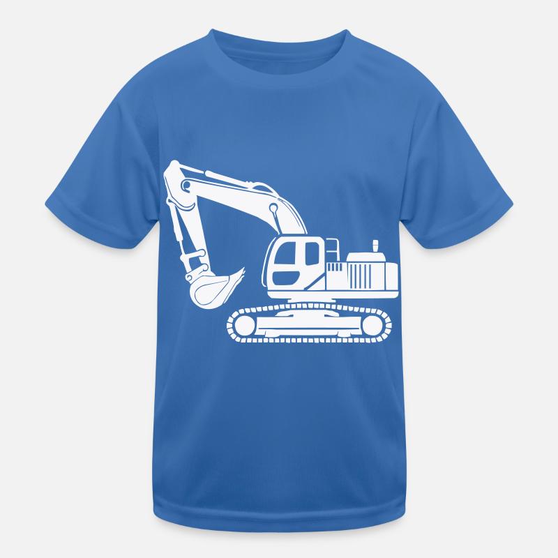 bagger - Kinder Funktions-T-Shirt - Königsblau