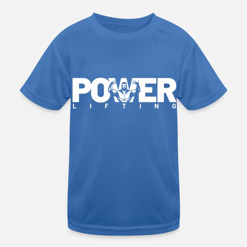 power lifting blanc T-shirt sport Enfant
