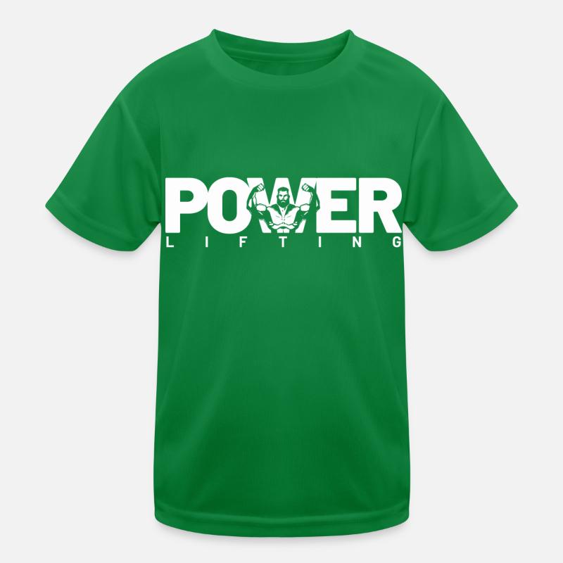 power lifting blanc T-shirt sport Enfant