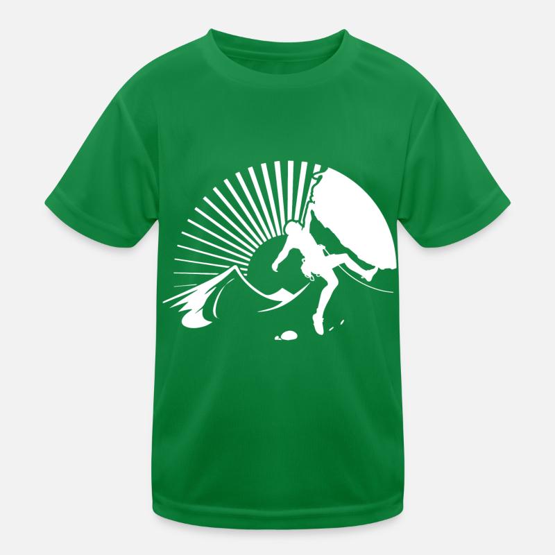 Berge Kletterer Natur Abenteuer Kinder Funktions-T-Shirt