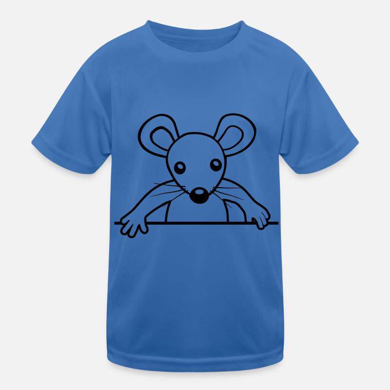 Niedliche hinter Mauer Kinder Funktions-T-Shirt