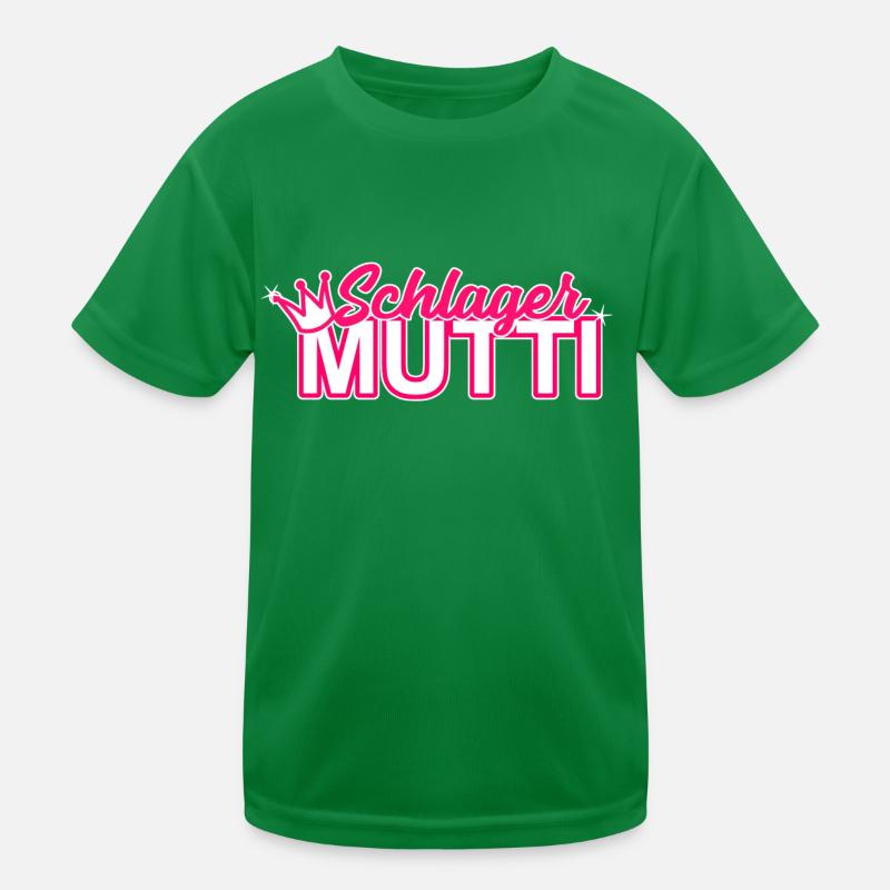 Schlager Mutti Pink Krone Kinder Funktions-T-Shirt