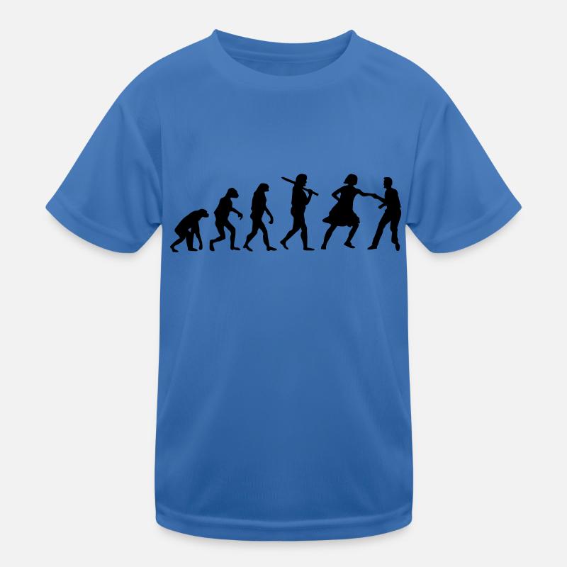Lindy Hop Evolution Kinder Funktions-T-Shirt