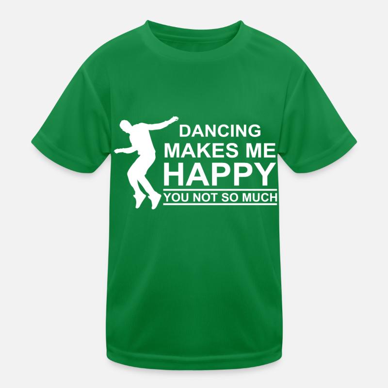 Dancing Dance Music Kids Functional T-Shirt