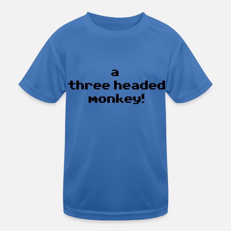 monkey-02 Kinder Funktions-T-Shirt
