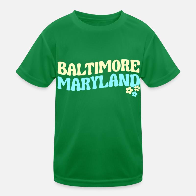 Baltimore Kinder Funktions-T-Shirt