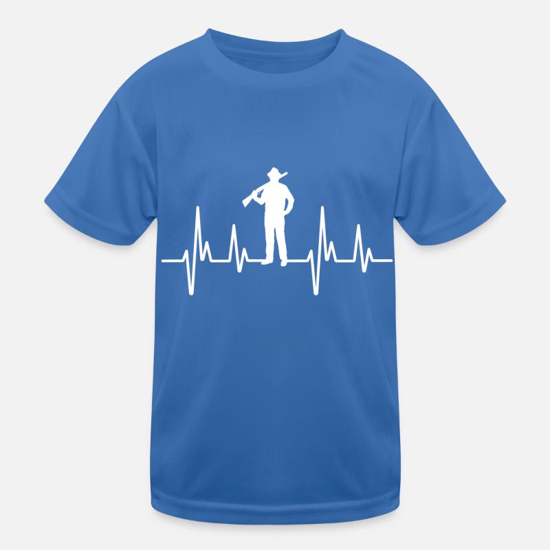 Jäger Herzfrequenz Kinder Funktions-T-Shirt