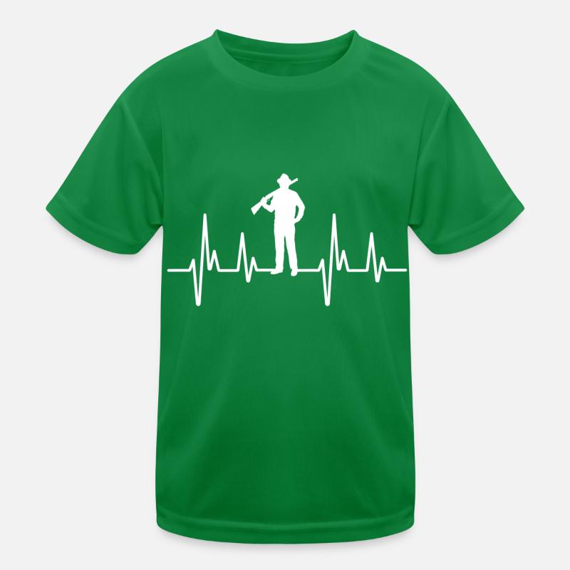 Jäger Herzfrequenz Kinder Funktions-T-Shirt